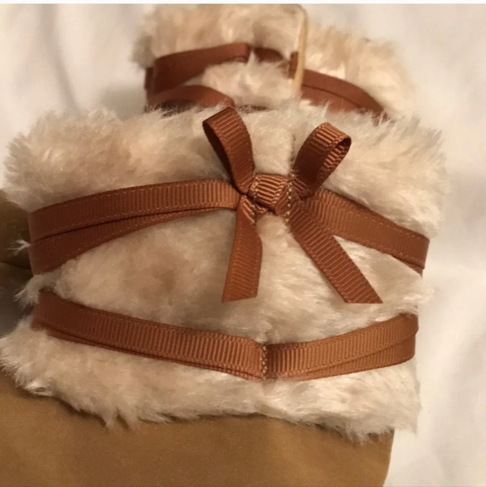 Toddler Faux Fur/Suede Booties